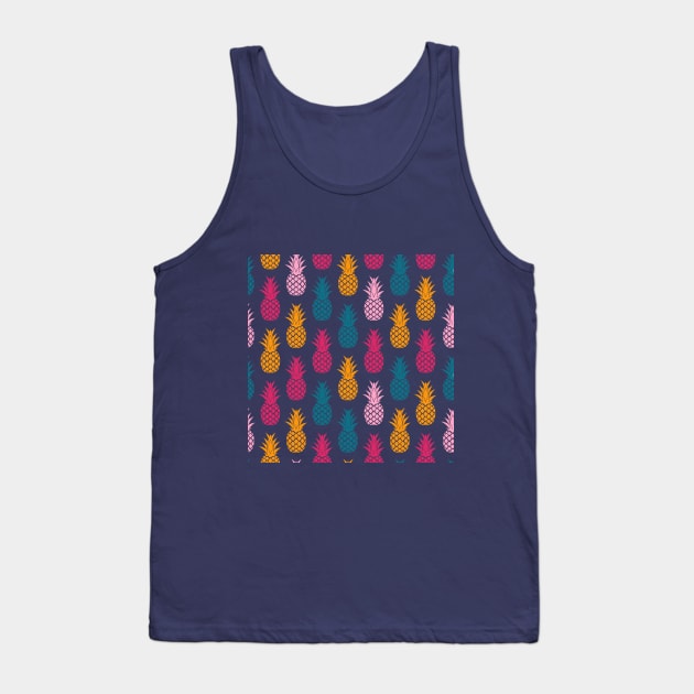 Pineapple design Tank Top by King Tiger